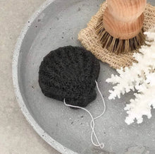 Load image into Gallery viewer, KONJAC Facial Sponge | Charcoal- peace siesta
