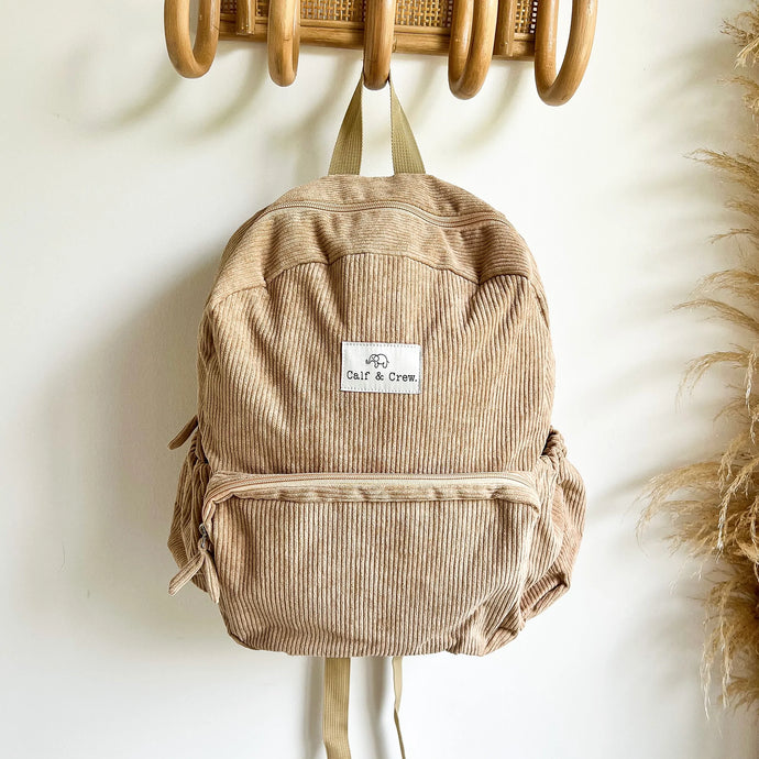 Corduroy Junior Backpack | Sand