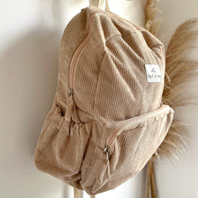 Load image into Gallery viewer, Corduroy Junior Backpack | Sand
