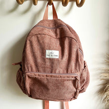 Load image into Gallery viewer, Corduroy Junior Backpack | Rose 
