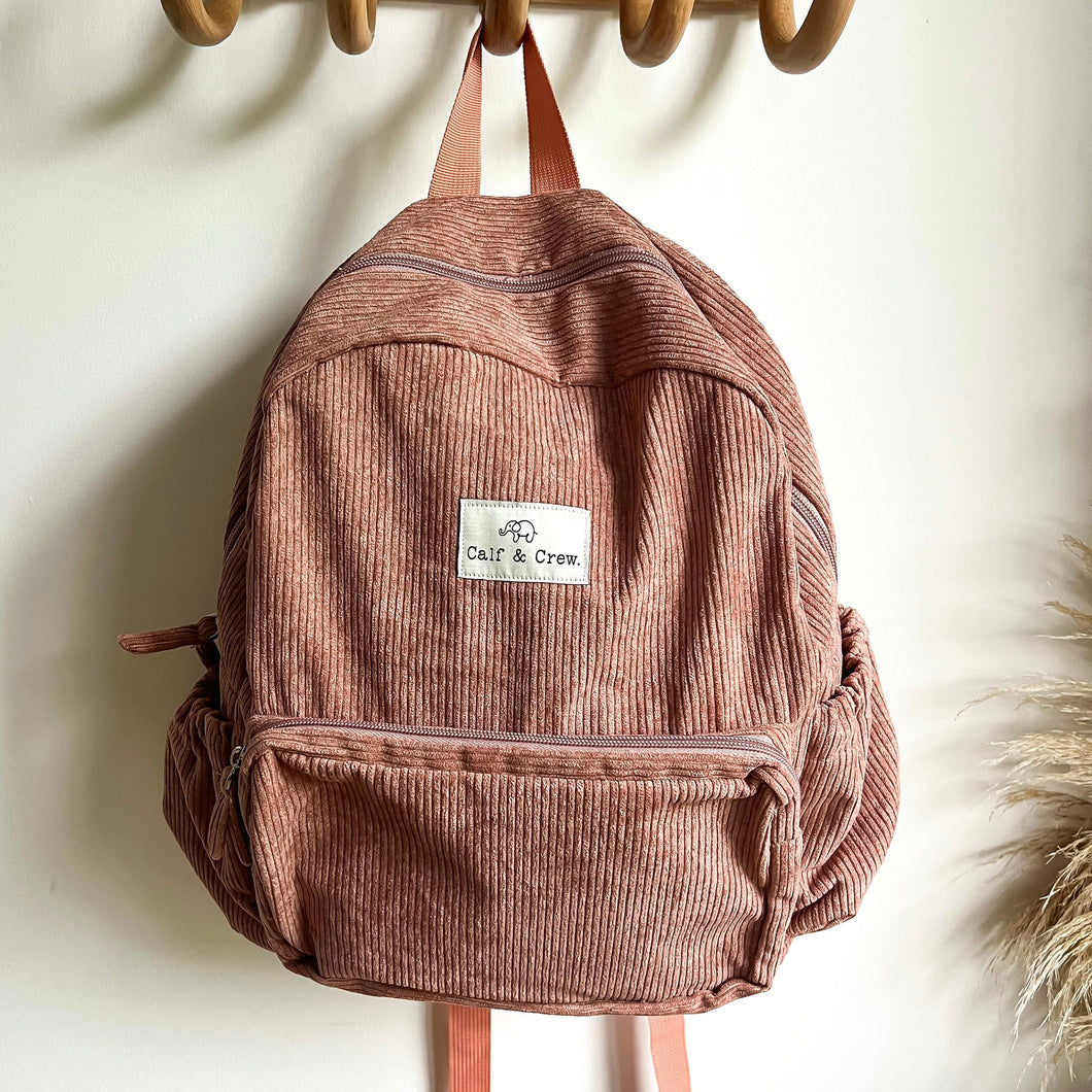 Corduroy Junior Backpack | Rose 