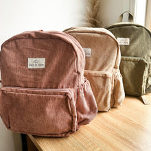 Load image into Gallery viewer, Corduroy Junior Backpack | Rose 
