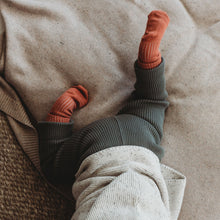 Load image into Gallery viewer, Organic Cotton Rib Knit Leggings | Moss

