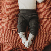 Load image into Gallery viewer, Organic Cotton Rib Knit Leggings | Moss
