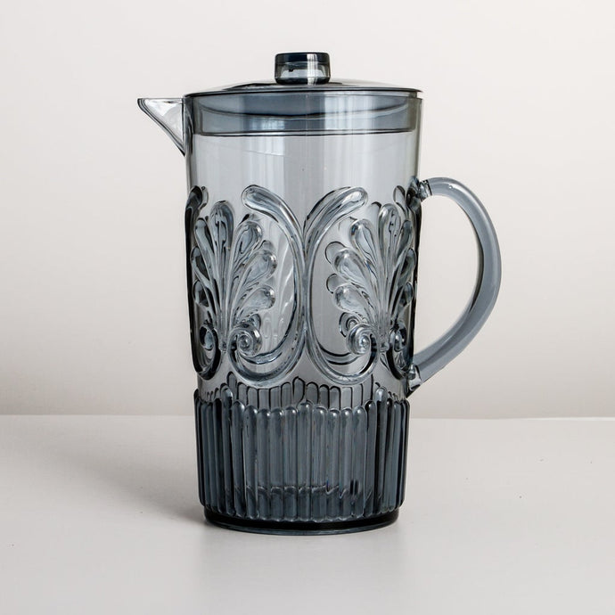 acrylic water jug in blue