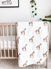 Load image into Gallery viewer, Kantha Cot Quilt | Giraffe
