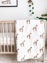 Load image into Gallery viewer, Kantha Cot Quilt | Giraffe
