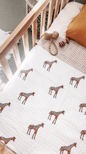 Load image into Gallery viewer, Kantha Cot Quilt | Giraffe
