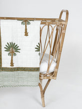 Load image into Gallery viewer, Kantha Cot Quilt | Green Palm Springs
