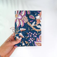 Load image into Gallery viewer, Handmade Recycled Paper Diary Notebook Journal | Navy Blue
