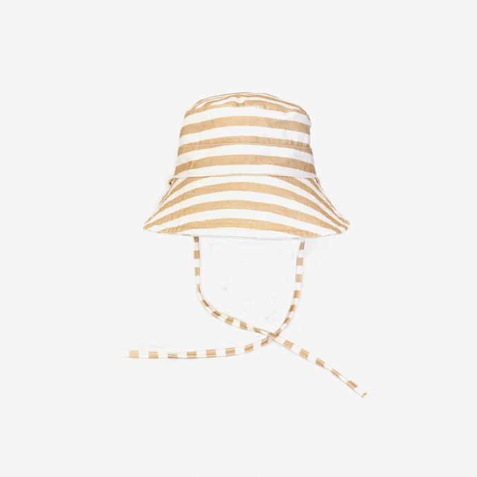 Reversable Bucket Hat- Honey Stripe/ Chloe Floral