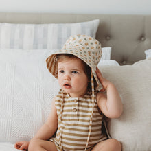 Load image into Gallery viewer, Reversable Bucket Hat- Honey Stripe/ Chloe Floral
