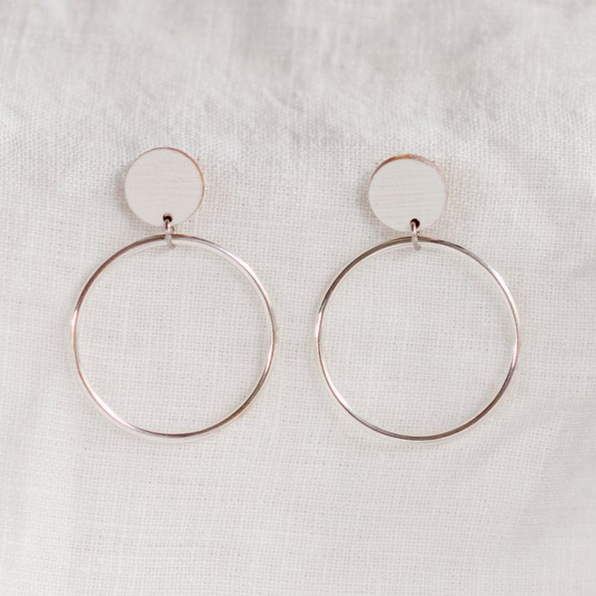 Hoopla Earring | White