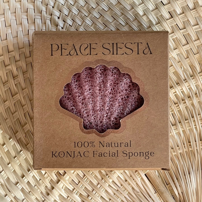 KONJAC Facial Sponge | Red Clay