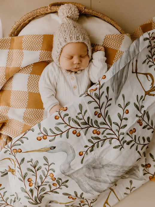 kushiro crane swaddle 