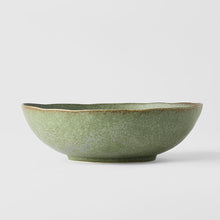 Load image into Gallery viewer, Large Oval Bowl 20cm | Green Fade Glaze
