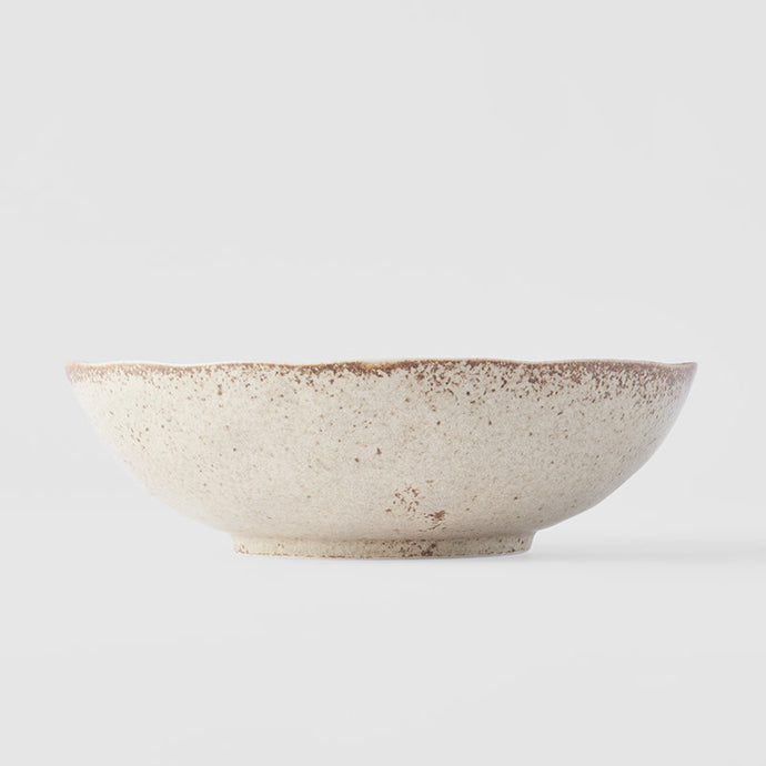 Large Oval Bowl 20cm | Sand Fade Glaze