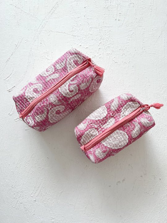 Nappy / Cosmetic Bag | Pink Ambi 