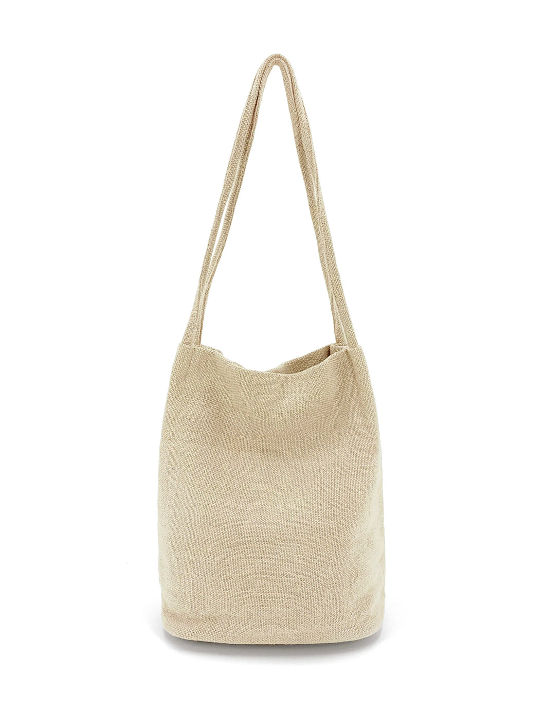Natural Long Handle Bag | Beige