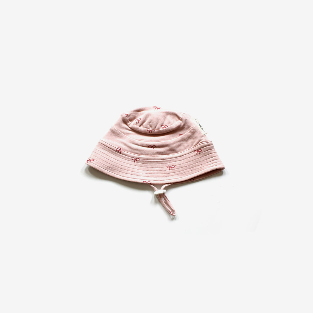 organic cotton pink sun hat 