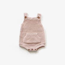 Load image into Gallery viewer, organic-cotton-pocket-kint-romper-rose
