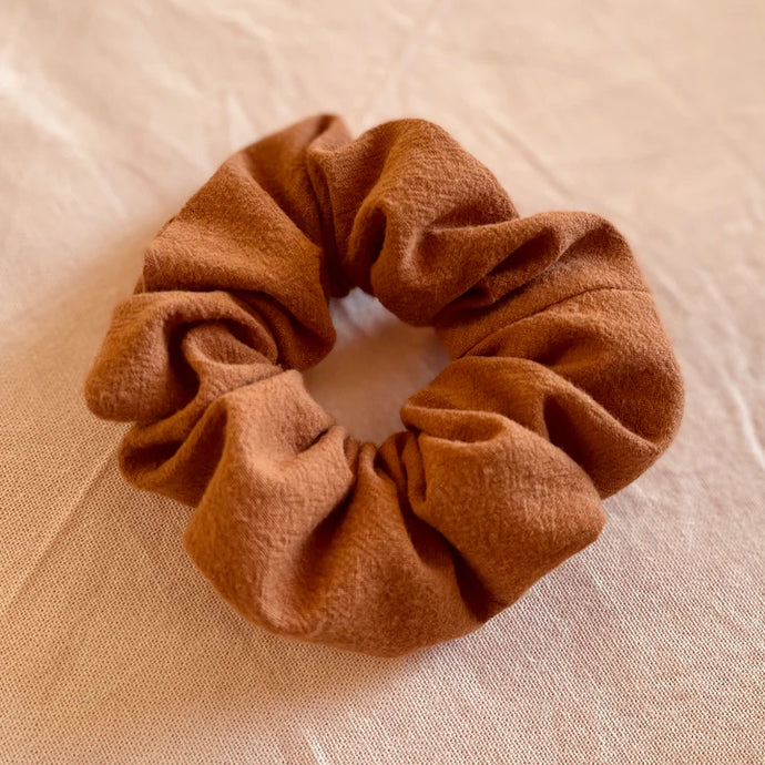 handmade linen scrunchie