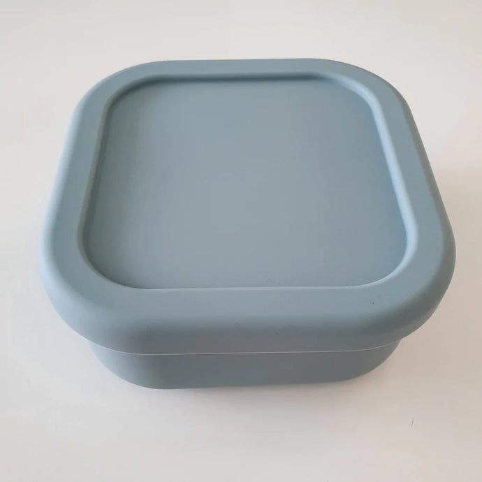 Silicone Square Sandwich Box | Dusty Blue 