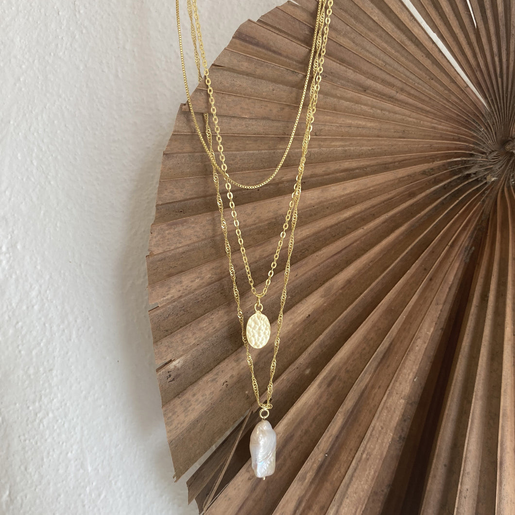 Soraya Layered Necklace | Gold