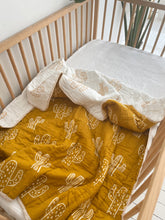 Load image into Gallery viewer, cactus cotton Kantha cot quilt
