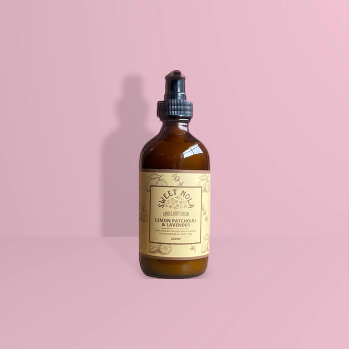 lemon and lavender hand and body cream