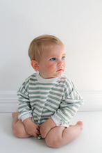 Load image into Gallery viewer, Pip and Lenny Cotton RomperPip &amp; Lenny | Vintage Cosy Romper - Sea
