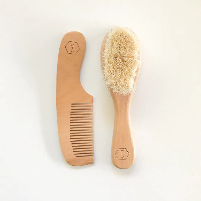 Wooden Baby Brush Set