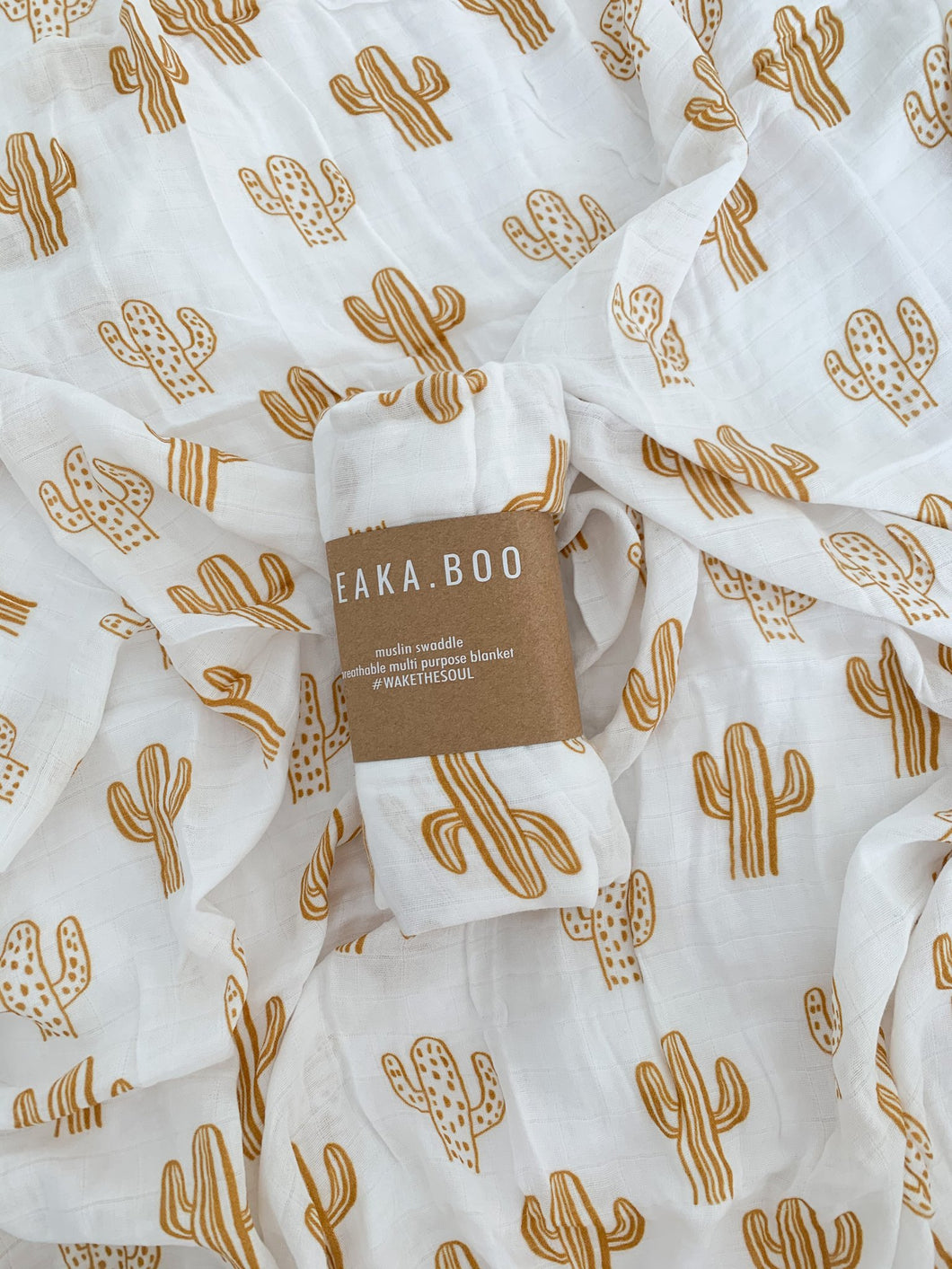 bamboo cotton baby wrap desert cactus print 